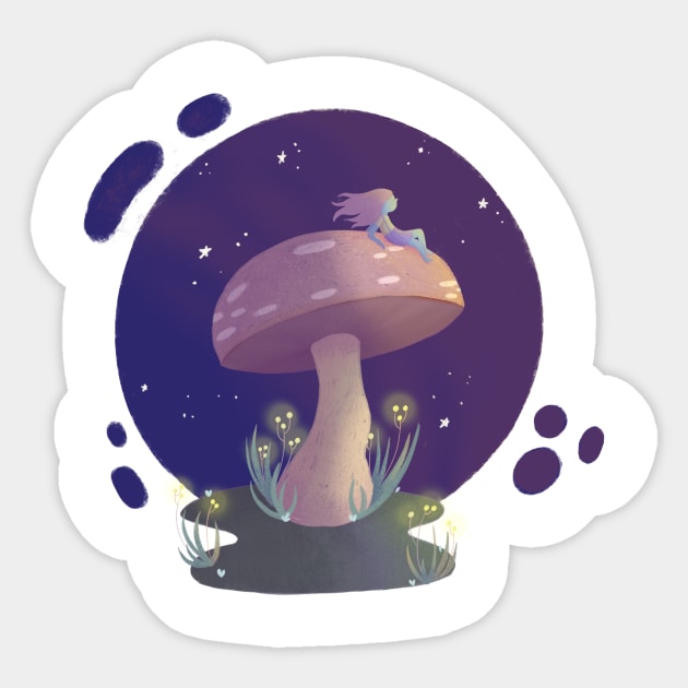 Mushroom Sticker by Fernance